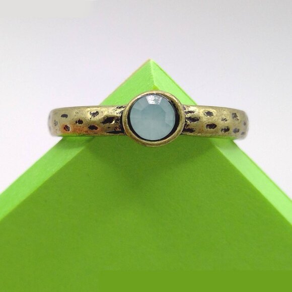 Pale Blue Stone Ring - 8.5 - Picture 1 of 4
